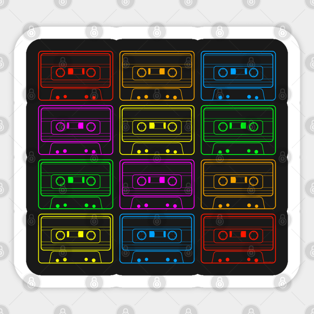 Cassettes Sticker by Sirenarts